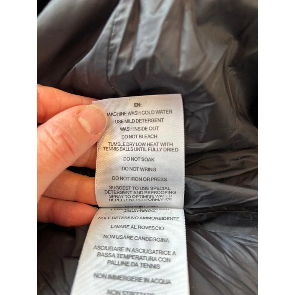 SOIA & KYO Breanna SP Womens Long Down Puffer Coat Black Hooded Size Large - Picture 8 of 13